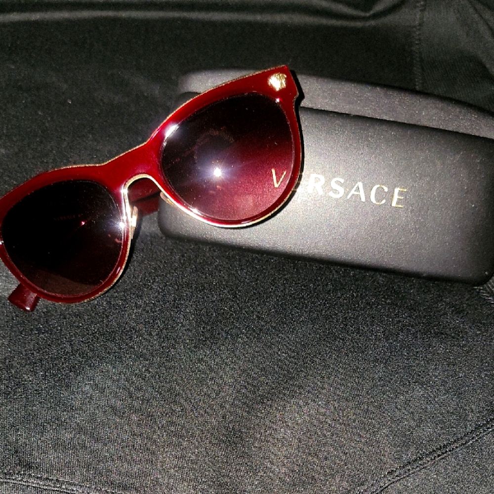 Versace Burgandy Sunglasses